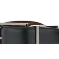 thumbnail image 2 of Original Penguin Men's Reversible Feather Edge Creased Bonded Leather Belt Black Size 30, 2 of 3