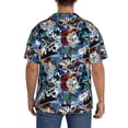 thumbnail image 3 of Honeii colorful snow board for Men's Short-Sleeved Button-Up Collared Shirt Featuring A Pocket, Perfect for Beach Vacations, And Travel Adventures.-X-Large, 3 of 5