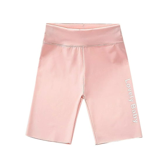 Coerni Kids Girl's Knee Length Leggings Stretch Outside Wear Athletic Kids Letter Print Dance Workout Running Yoga Pants