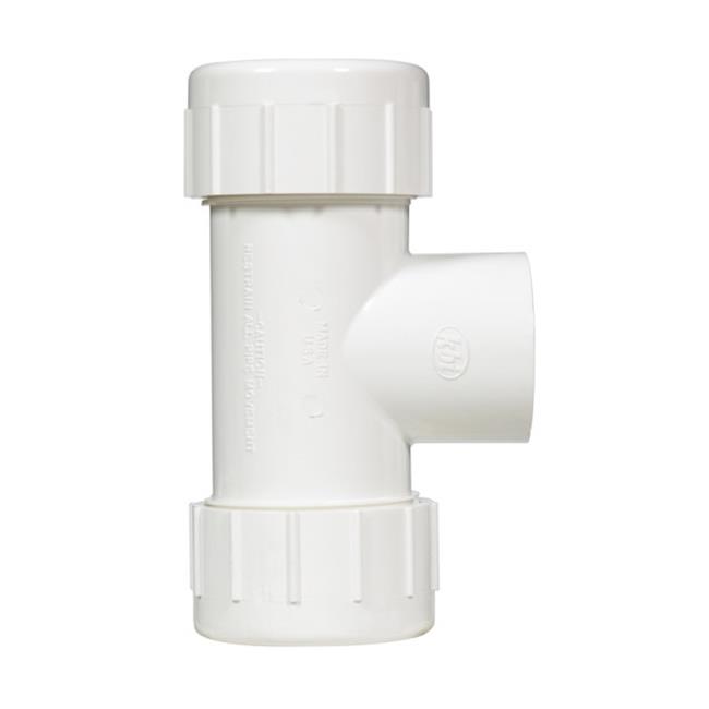 CPT1500T Threaded PVC Compression Tee Gray 1.5 in.