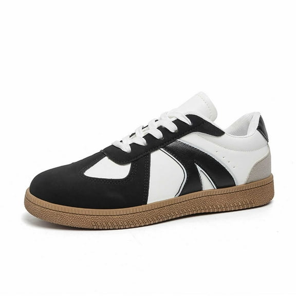 Women's Retro Gum Sole Fashion Sneakers-Lace Detail Casual Retro Walking Shoes-Gum Sole Casual Tennis-Anti Trainers