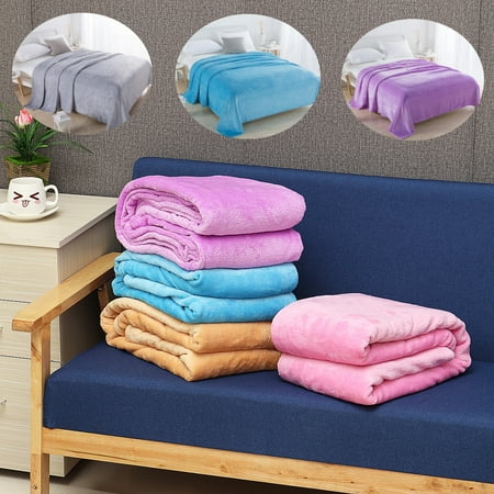 Bestller 59''x79'' Soft Luxury Plush Flannel Fleece Throw Blanket Warm Blanket for Sofa Couch Bed Office