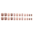 thumbnail image 1 of 24Pcs Press-On Nails French Manicure, Detachable False Nails, Minimalist Reusable Full Cover Acrylic Fingernails, Long-Lasting Artificial Nail Kit, 1 of 8
