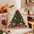 thumbnail image 1 of CaiYueKe Christmas Pillow Covers Holiday Decorations Festive Throw Pillowcases Sofa Couch Home Decor Seasonal Christmas Decor Living Room Bedroom Decorations 18x18 inch, 1 of 7