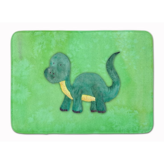Brontosaurus Watercolor Machine Washable Memory Foam Mat