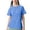 Light Blue, variant on Workout Tops Short Sleeve Shirt Quick Dry Slim Fit Gym Running Athletic Yoga Breathable Crewneck Shirts