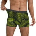 thumbnail image 2 of Kdxio Men's Boxer Briefs with Tropical Palm Leaves Fern Leaf Print - Comfortable and Breathable Underwear for Everyday Wear, 2 of 7