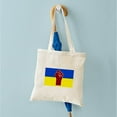 thumbnail image 4 of CafePress - Ukrainian Flag With Fist - Unisex Canvas Tote Bag, Beige, 1-Piece, 4 of 6
