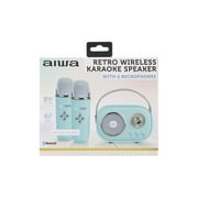 Aiwa Retro Wireless Karaoke Speaker, Mint, AI6028-MNT