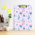 thumbnail image 5 of Acrylic Writing Board Silver 12.5*9 Inch Clipboards Transparent Acrylic Material Suitable For Office Classroom Teachers Fashion Bloggers Stationery Enthusiasts Powder Blue Watercolor, 5 of 9