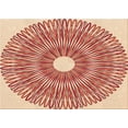 thumbnail image 1 of Ahgly Company Machine Washable Indoor Rectangle Transitional Grapefruit Red Area Rugs, 8' x 12', 1 of 1