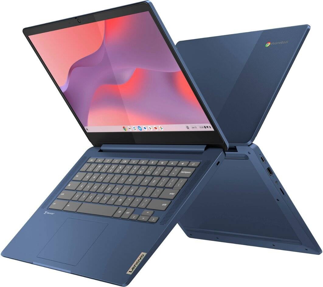 Lenovo Slim 3 Chromebook Laptop, 14" FHD Touchscreen, 8GB Memory, 128GB eMMC, 256GB SSD, 8-Core MediaTek Kompanio 520 Processor, Wi-Fi 6, Bluetooth, Chrome OS, Cefesfy Multifunctional Brush