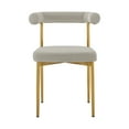 thumbnail image 6 of Shannon Dining Chair with Gold Brushed Stainless Steel and Taupe Fabric - Set of 2, 6 of 9