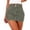 A-Green152, variant on Dual Button Waist Cargo Mini Skirt for Women Side Cargo Pocket Street Daily Denim Skort