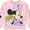 Light Pink, variant on Mickey & Minnie Mouse Girls Sweatshirt -Jumbo Print, Chenille Patch & Embroidery Minnie Mouse Pullover- Sizes 4-16