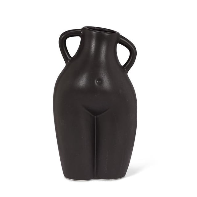 Abbott Collection AB-27-FEMME-165-BLK Vase Corporel Féminin 9 Pouces, Noir Mat