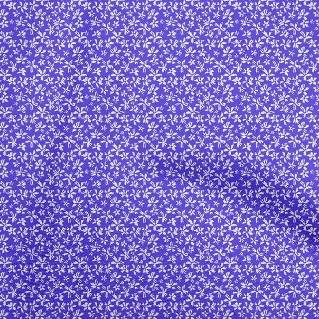 oneOone Georgette Viscose Blue Fabric Abstracts Sewing Material Print Fabric By The Yard 42 Inch Wide