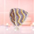 thumbnail image 4 of SUNSIOM Foulard Tricoté au Crochet pour Femmes, Bandeau Triangle Coloré Accessoires de Mode, 4 of 8