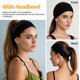 thumbnail image 5 of Diademas HSEM para mujer, paquete de 6 cintas elásticas anchas, 5 of 6