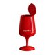 thumbnail image 2 of Papelera con ruedas para el hogar, ideal para sala de estar, oficina o dormitorio. Rojo, 2 of 9