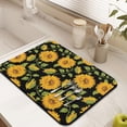 thumbnail image 5 of Washable Rubber Sunflower Cute Floral Dish Drying Mats for Kitchen Counter Home Large Coffee Bar Pad Accessories and Decor for Utensils Stemware 18''x24'', 5 of 6
