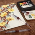 thumbnail image 2 of Mimik Kolinsky Synthetic Water Brush, Small Round 3 mm - Handmade in Germany, Watercolor Brushes with Highly Absorbent Bristles, See-Through Water Reservoir, Perfect for Ink & Watercolor On-the-Go, 2 of 6