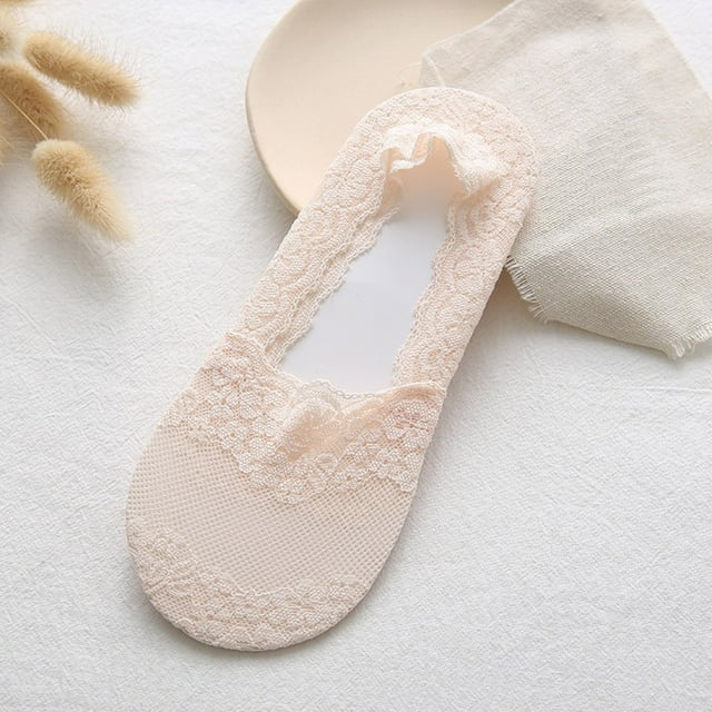 Womens Liner Socks Low Cut Non Slip Ankle Socks Hidden Cushioned Socks for Flat Boat