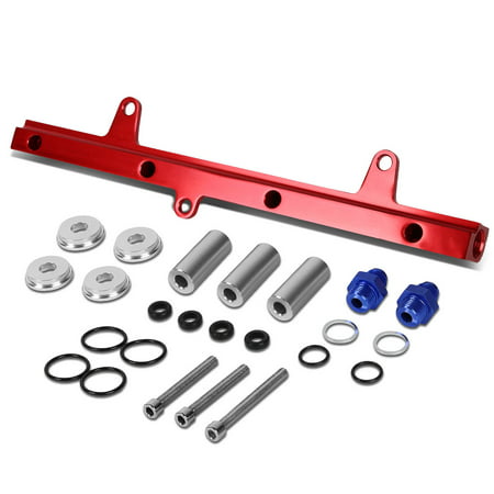 For 1989 to 1994 Nissan 240SX Top Feed High Flow Fuel Injector Rail Kit (Red) - S13 SR20DET 90 91 92