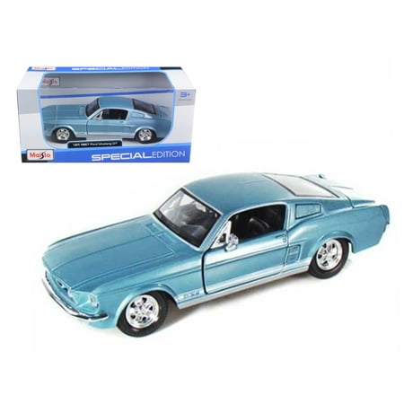 UPC 090159312604 product image for 1967 Ford Mustang GT Diecast Car Model 1/24 Blue Die Cast Car by Masito | upcitemdb.com