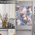 thumbnail image 6 of 23x26 Inch Magnetic Appliance Cover Dishwasher Sticker Home Decorative Art Kitchen Panel Decal Trimmable Snowman Pine Branch, 6 of 6