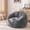 Dark Gray, variant on Cat-Paw-Shaped Bean Bag Chair, Extra-Large Faux Fur Sofa with Premium, Ultra-Soft Faux Fur, Comfortable Single-Person Reading and Relaxation Chair-Ideal Furniture,Pink