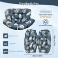 thumbnail image 5 of TOPCHANCES Egg Chair Cushion Only, Water-Resistant Outdoor Rocking Chair Cushion, Thick Papasan Seat Cushion with Ties for Patio, Porch, Balcony, Garden (Leaves), 5 of 9