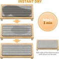 thumbnail image 3 of QJUHUNG Quick-Dry Stone Sink Caddy Organizer Set - Multifunctional  Durable Rectangular Drain Rack For Kitchen & Bathroom Sinks - Striped Design Home Storage Accessory, 3 of 7