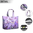 thumbnail image 3 of Butterflies Print Duffel Bag, Colorful Floral Weekender Tote, Lightweight Travel Bag for Women and Butterfly Fans, 3 of 5