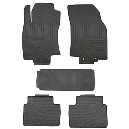 Black Rubber All Weather Floor Mats For 2013 Up Nissan Rogue