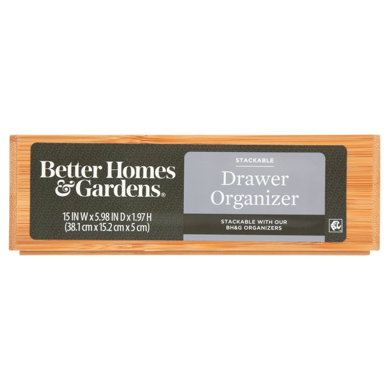 Better Homes & Gardens Bamboo Long Drawer Organizer, Natural photo 4