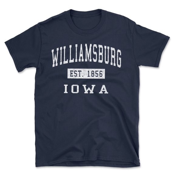 Williamsburg Iowa Classic Established Men's Cotton T-Shirt