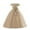 Khaki, variant on Girls Elegant Princess Tulle Dress with Sequin Bodice Big Bow Short Sleeve Formal Gown for Party Wedding Birthday