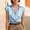 Light Blue, variant on Only Moment Women's Short Sleeve Tops Short Sleeve V Neck Satin Short Sleeve Shirts Buttons Spring Fashion Summer Outfits Plus Size Blouses Dressy Casual Blouses for Women Casual Light Blue,S