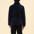 thumbnail image 5 of KAUOD Girls Full Zipper Mock Neck Jackets Fleece Soft Christmas Winter Coats Kids Long Sleeve Warm Plush Outwear with Pockets, 5 of 5