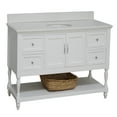 thumbnail image 5 of KBC Beverly 60" Wood Single Bathroom Vanity w/ Quartz Stone in White, 5 of 8