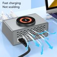 thumbnail image 3 of 140W Charging Station for Multiple Devices, 8 Port Multiport USB C Charger Block with 15W Wireless Charger, PD Power Adapter + QC Wall Plug Fast Charging Block for Phones, Watch, 3 of 7
