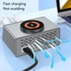 thumbnail image 3 of USB Charger Hub, Estacia De Carga USB Múltiple De Escritorio De 140W 8 Puertos Con Puerto PD, Puerto Rápido 3.0 USB, Pantalla LCD Fast USB C Cargador Con Carga Inalápm, 3 of 7