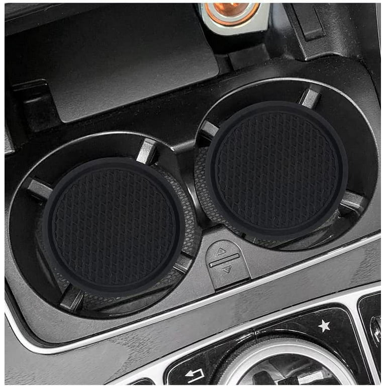  Car Coasters for Car Cup,4PCS Universal Non-Slip Cup Holders  Embedded in Ornaments Car Cup Coaster, Car Interior Accessories (Black-Car  Coasters) : Automotive