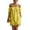 Yellow, variant on Tqcoqu Womens Summer Dresses Off Shoulder Frill Trim Dress Elegant Fit Beach Dresses,Black,Women's S-XXL