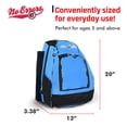 thumbnail image 3 of Sports RBP Rookie Baseball and Softball Backpack - Youth Baseball and Softball Bat Bag with Fence Hooks - Baseball and Softball Equipment Bag for Kids, 3 of 6