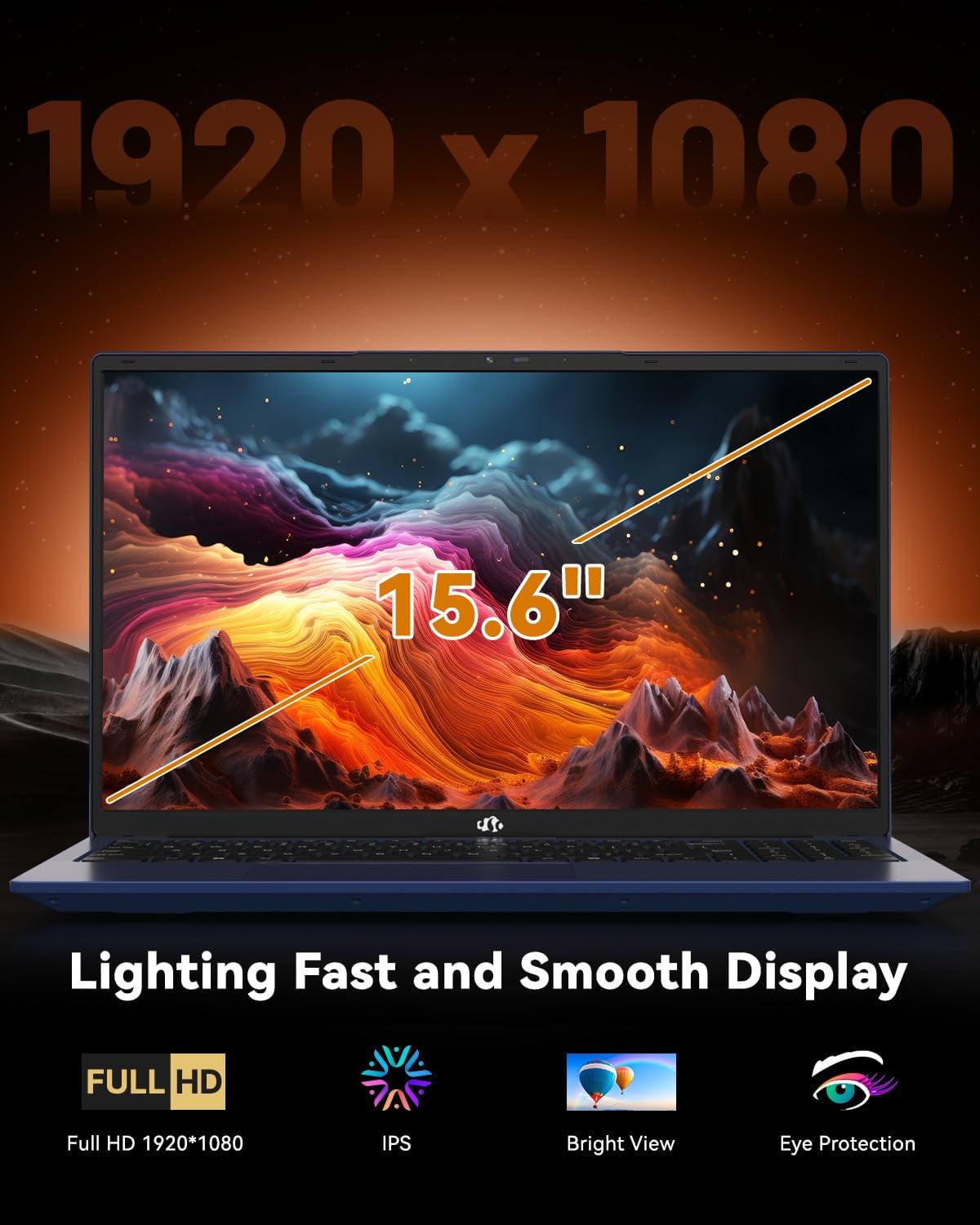 15.6" Light-Gaming-Laptop, 8 Cores AMD Ryzen 7 Pro 6850U 32GB LPDDR5 RAM 1TB SSD (Beat i7-1360P Up to 4.7GHz) AMD Radeon 680M GPU IPS FHD Computer with 100W Type-C Backlit Keyboard Fingerprint