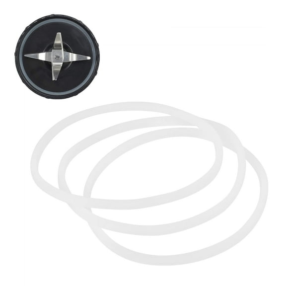 Blender Replacement Parts 3/6Pcs New Replacement Gaskets Rubber Seal Ring For Bullet Flat/Cross Blade[3PCS]
