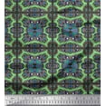 thumbnail image 1 of Soimoi Cotton Voile Fabric Check & Paisley Patchwork Printed Craft Fabric by The Yard 42 Inch Wide, 1 of 1