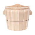 thumbnail image 4 of Cubo vaporizador de arroz, tazón de arroz para sushi, recipiente de arroz redondo, reutilizable y fácil de limpiar Diámetro superior 24 cm., 4 of 9